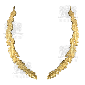 Фото Металлические накладки на козырек для военнослужащих старшего и высшего офицерского состава(комплект 2 шт.)