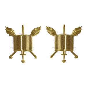 Фото Металлический знак на погонный муфту лицеиста 2 шт.