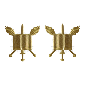 Фото Металевий знак на погонну муфту ліцеїста 2 шт.